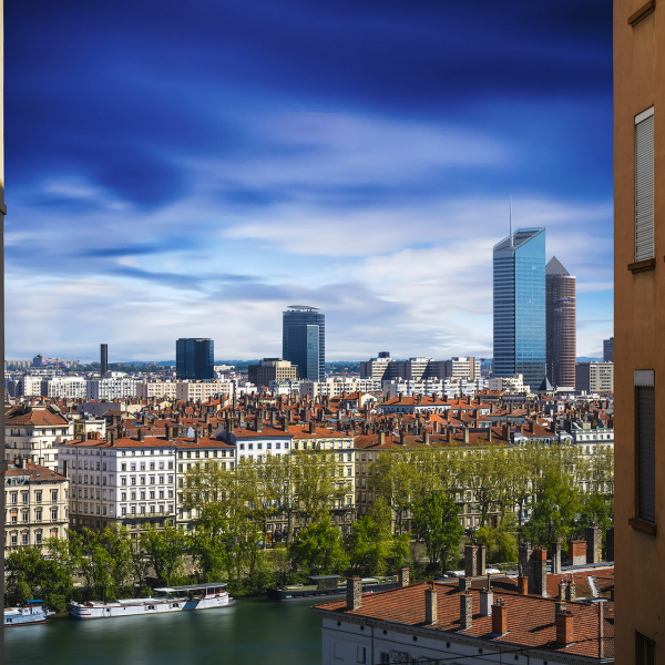 Panorama sur Lyon depuis Les Pentes © Gael Fontaine